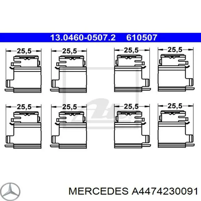 Pastillas traseras de freno Mercedes A4474230091 precio, desde 27,74 EUR