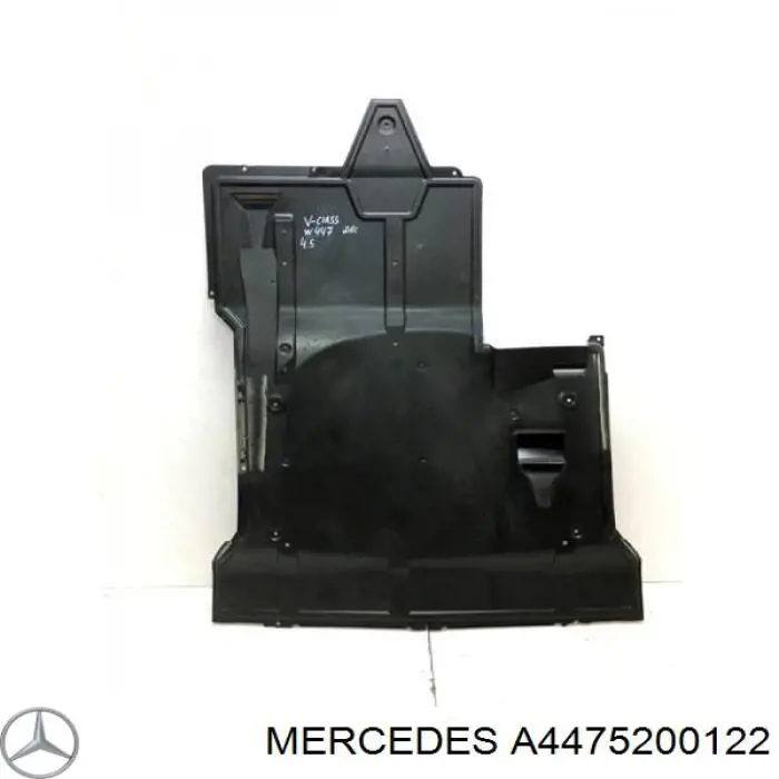 A4475200122 Mercedes Protector antiempotramiento del motor delantera