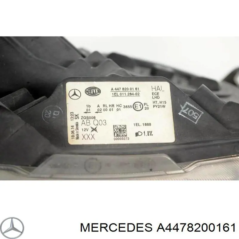 A4478200161 Mercedes Luz derecha