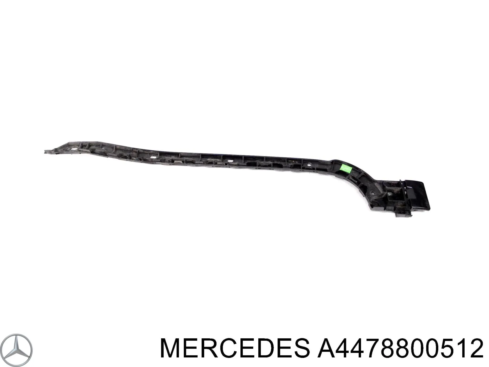 Guía derecha del parachoques trasero A4478800512 Mercedes
