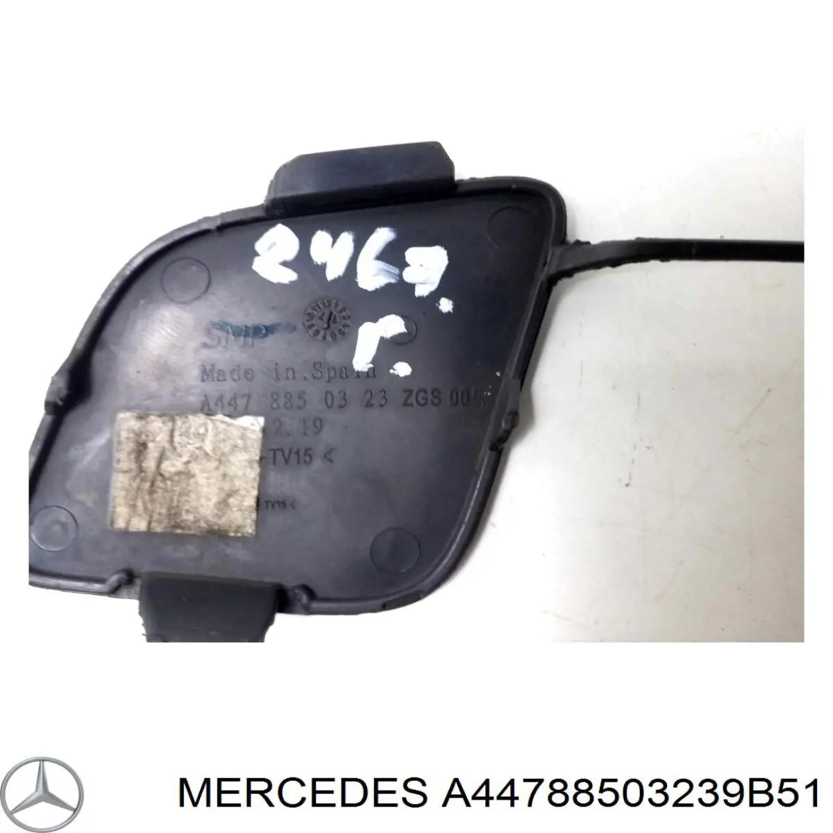 Comprar A44788503239B51 Mercedes Tapa del enganche de remolcado delantera