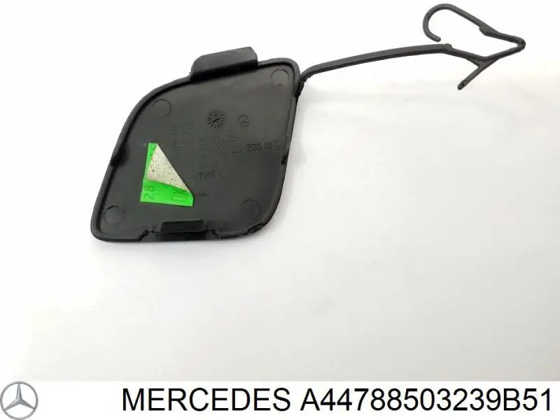 A44788503239B51 Mercedes Cobertura de parachoques, enganche de remolque, delantera 