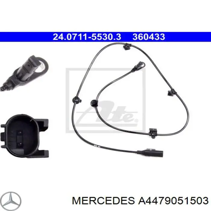 Comprar A4479051503 Mercedes Sensor ABS, rueda trasera