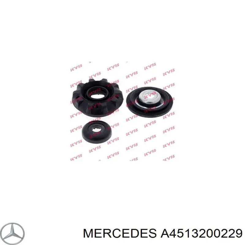 4513200129 Mercedes soporte amortiguador delantero