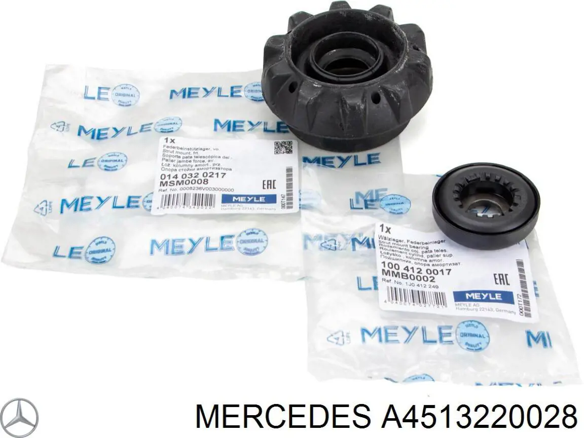 A4513220028 Mercedes soporte amortiguador delantero