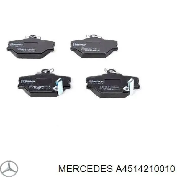 A4514210010 Mercedes pastillas de freno delanteras