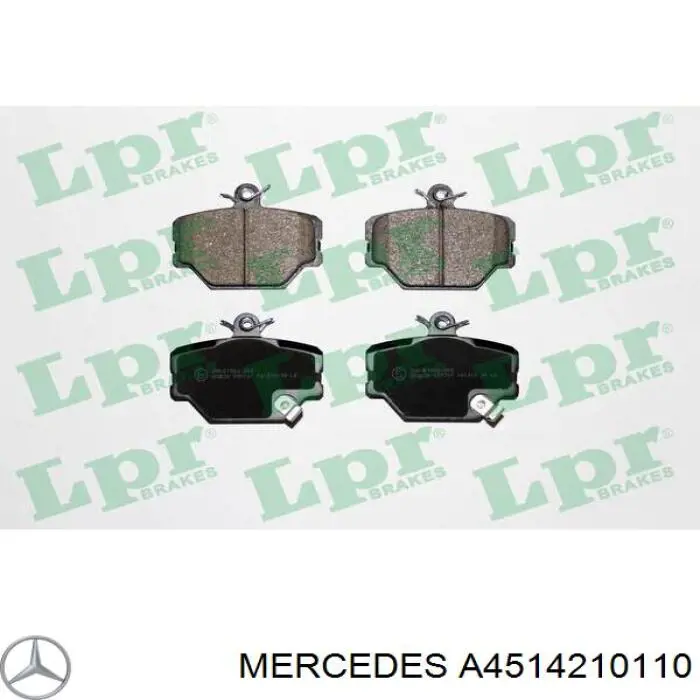 A4514210110 Mercedes pastillas de freno delanteras