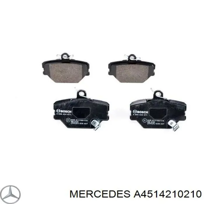 Pastillas freno delanteras Mercedes A4514210210 precio, desde 18,78 EUR