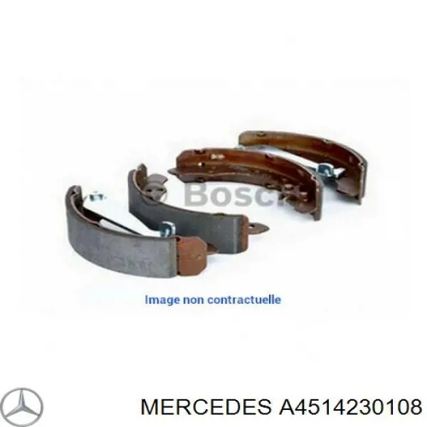 4514230108 Mercedes zapatas de frenos de tambor traseras