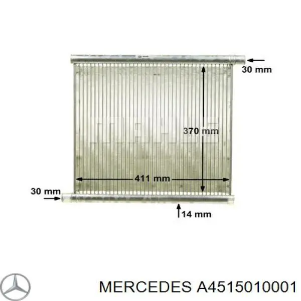 Comprar A4515010001 Mercedes Radiador de auto