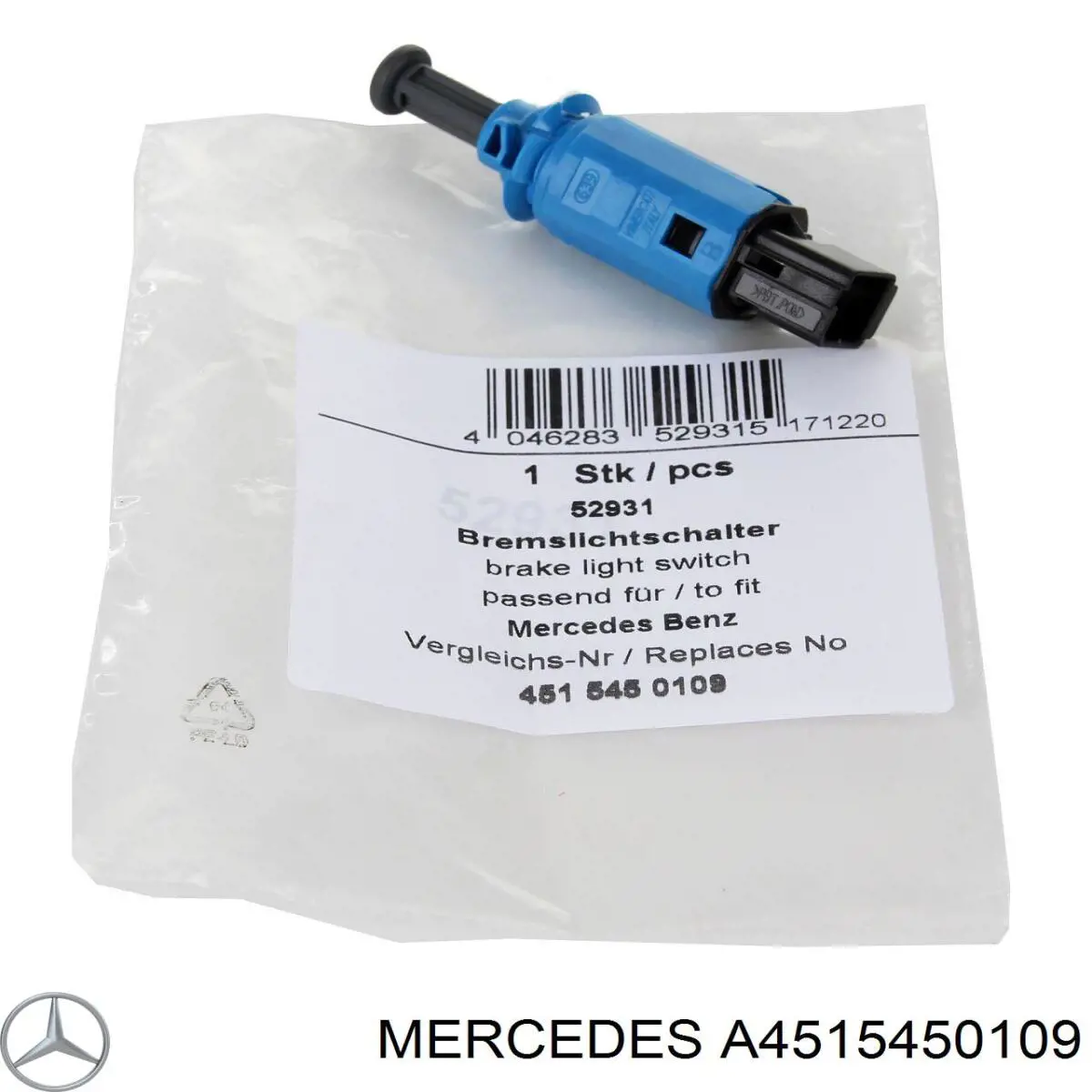 A4515450109 Mercedes interruptor luz de freno