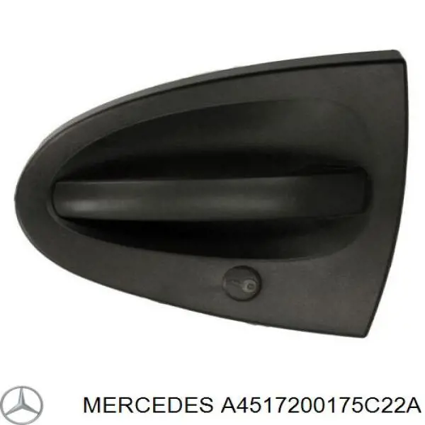 A4517200175C22A Mercedes Manija exterior izquierda de puerta delantera