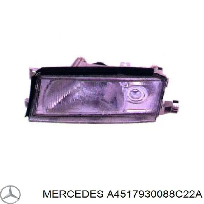 Alerón paragolpes delantero Mercedes A4517930088C22A precio, desde 58,06 EUR