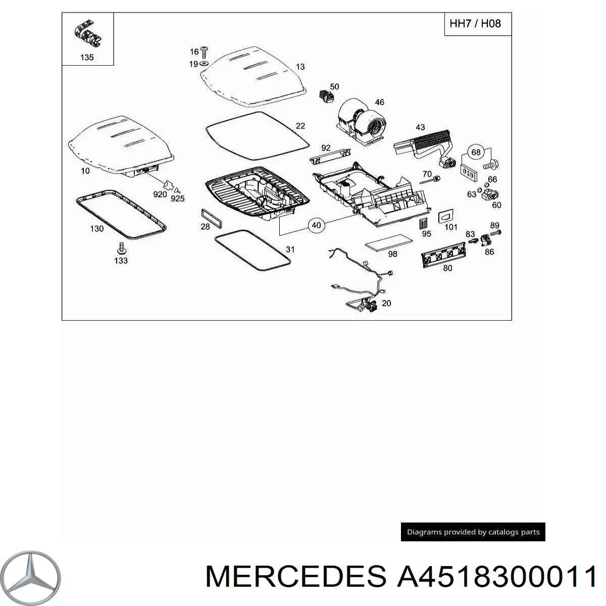  Mercedes A4518300011 precio, desde 16,68 EUR