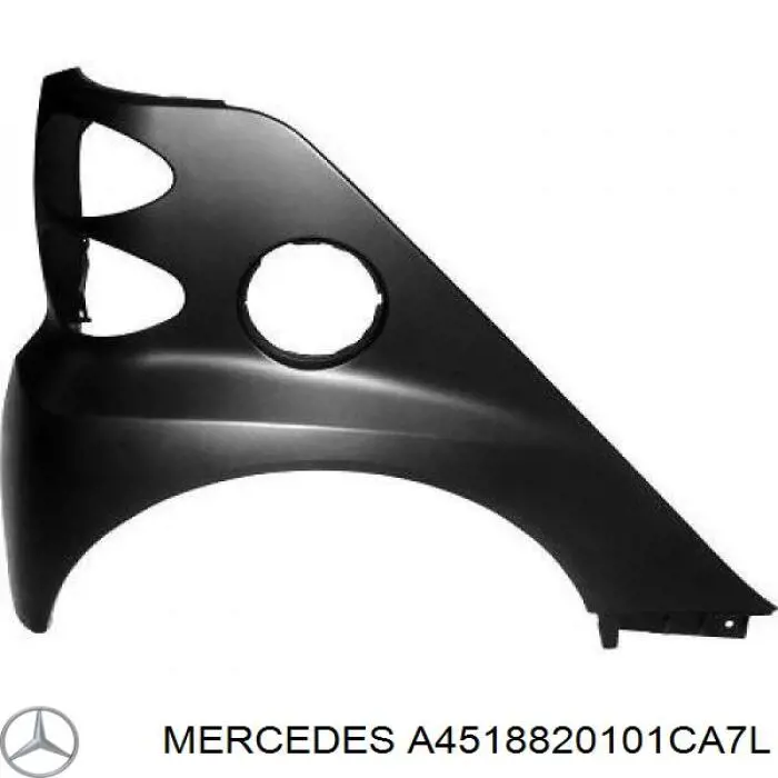 Paragolpes trasero, parte izquierda Smart FORTWO (451)