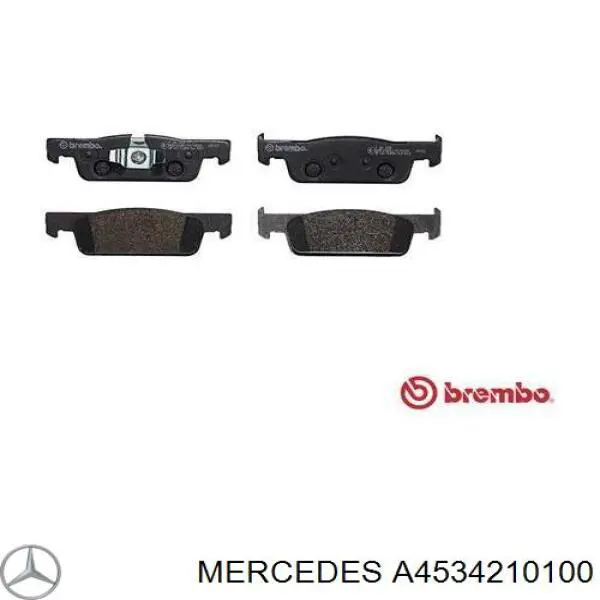 A4534210100 Mercedes Pastillas delanteras
