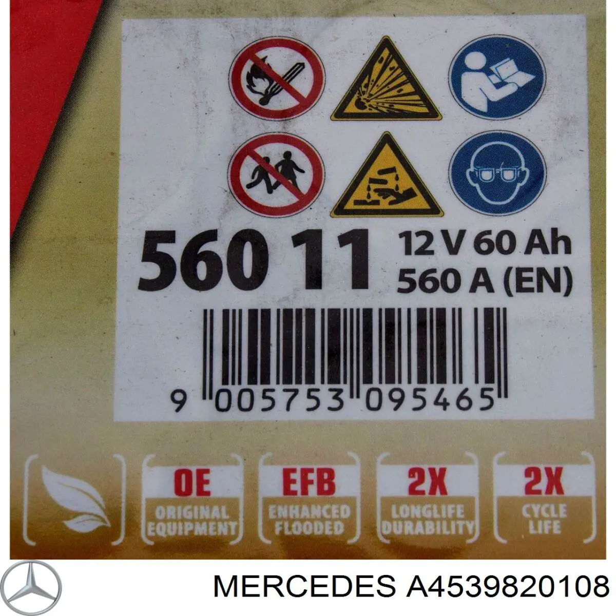 Batería de arranque Mercedes A4539820108 precio, desde 104,19 EUR