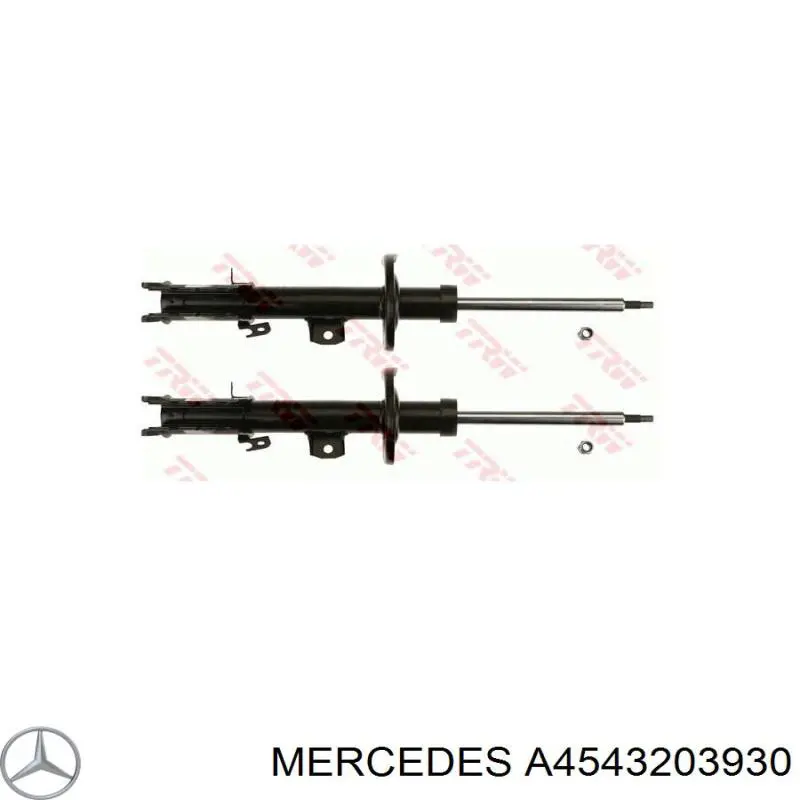 A4543203930 Mercedes amortiguador delantero izquierdo