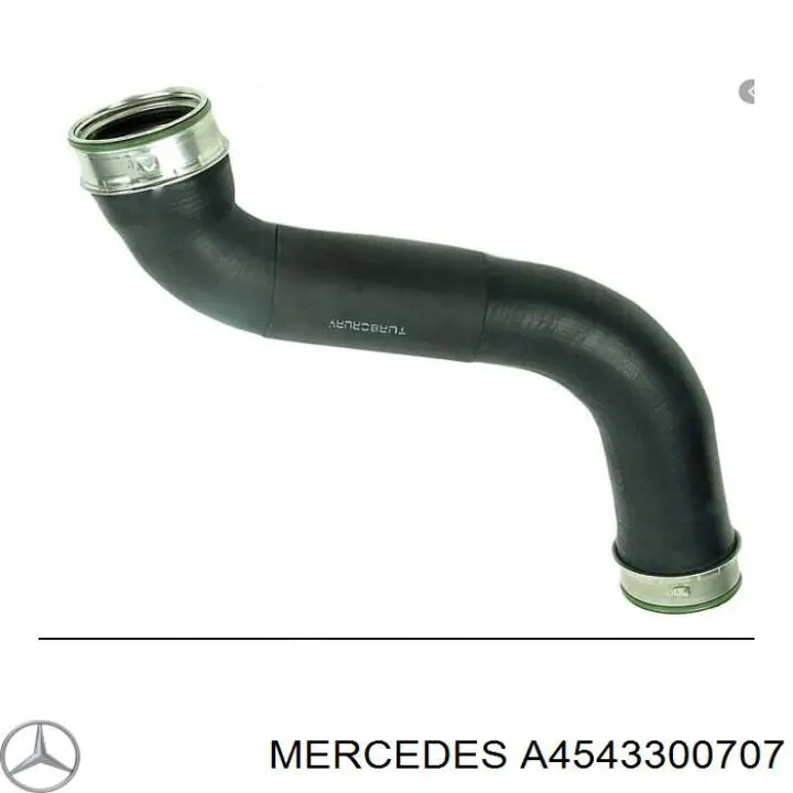 A4543300707 Mercedes barra oscilante, suspensión de ruedas delantera, inferior izquierda