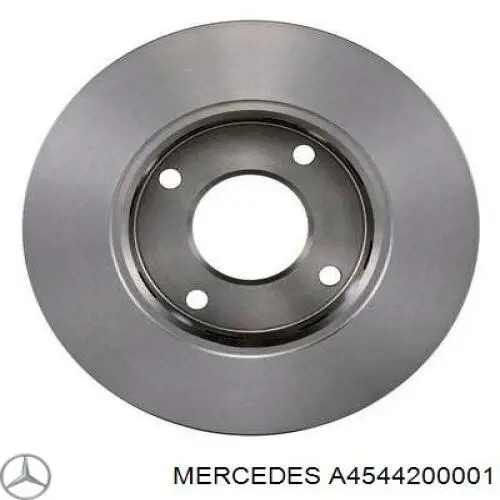 A4544200001 Mercedes disco de freno delantero