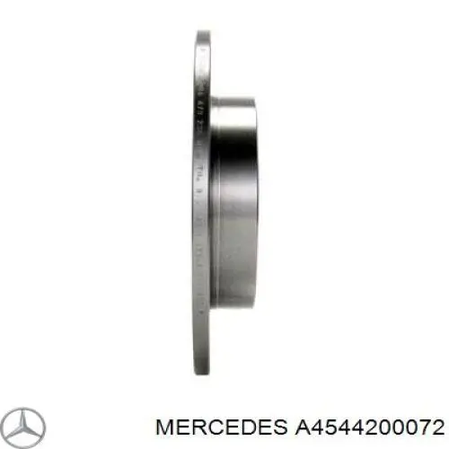 A4544200072 Mercedes disco de freno trasero