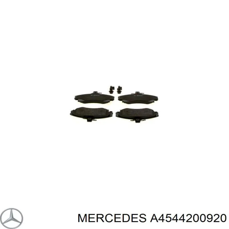 A4544200920 Mercedes pastillas de freno delanteras