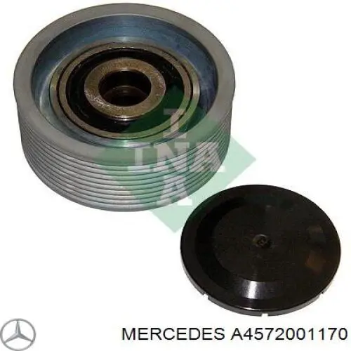 A4572001170 Mercedes polea inversión / guía, correa poli v