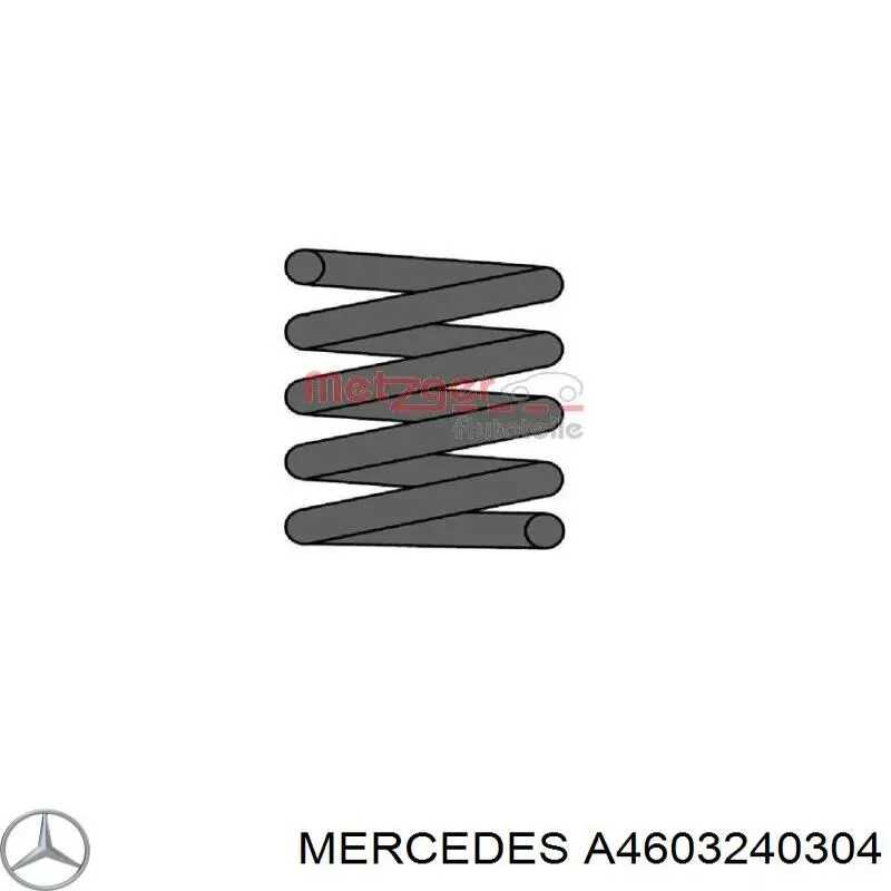 A4603240304 Mercedes muelle de suspensión eje trasero