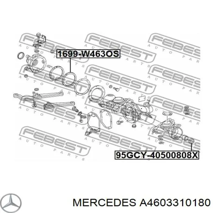 Comprar A4603310180 Mercedes Junta del cárter del eje delantero