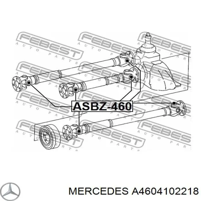 Árbol de transmisión delantero Mercedes A4604102218 precio, desde 315,06 EUR