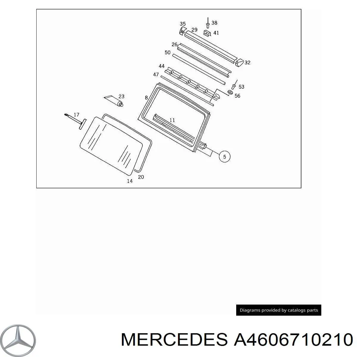 Cristal parabrisas Mercedes A4606710510 precio, desde 20,78 EUR