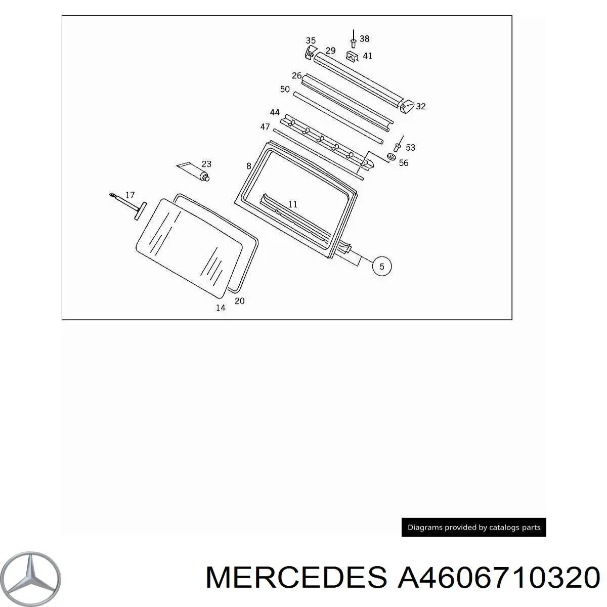 Junta, parabrisas para Mercedes G (W463)