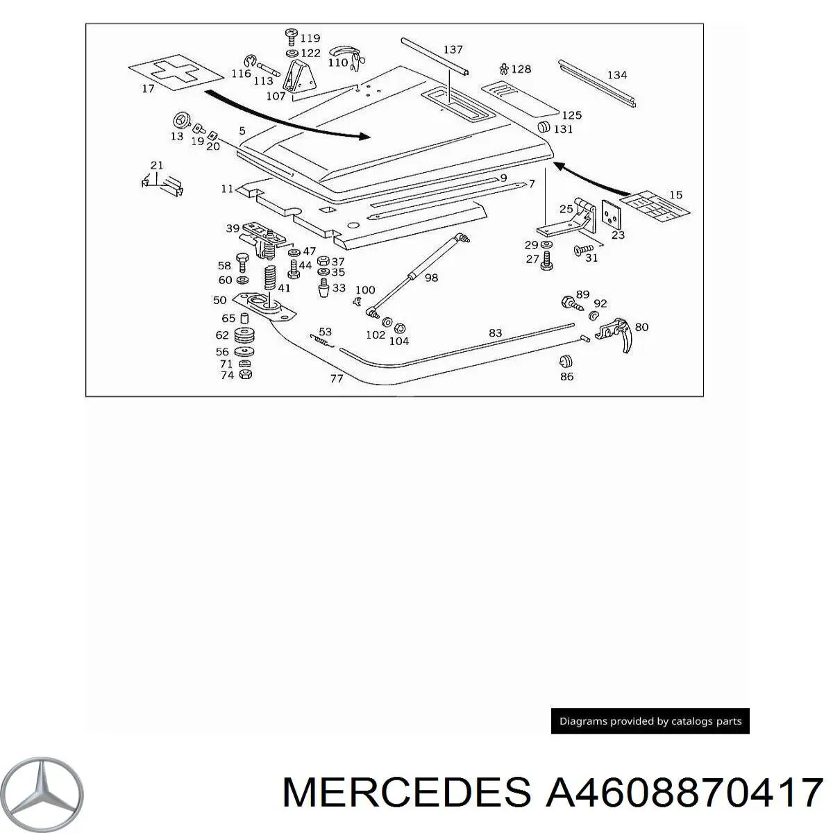  Mercedes A4608870417 precio, desde 103,44 EUR