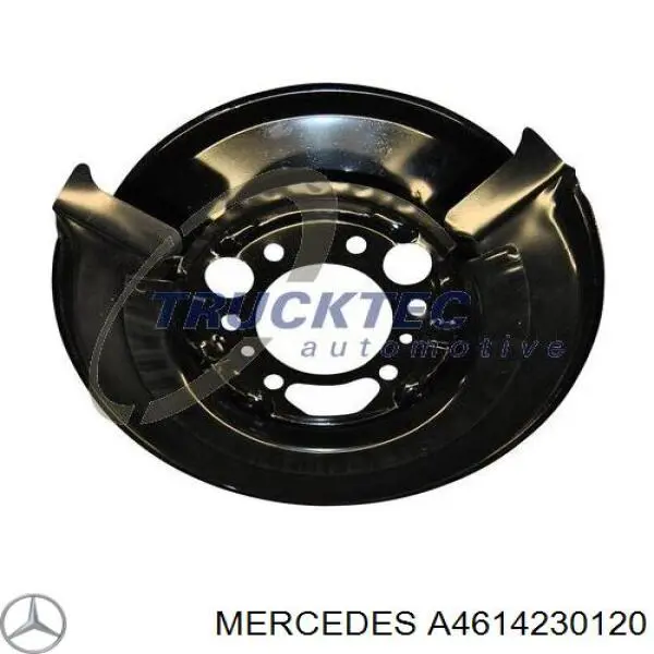 A4614230120 Mercedes chapa protectora contra salpicaduras, disco de freno trasero izquierdo