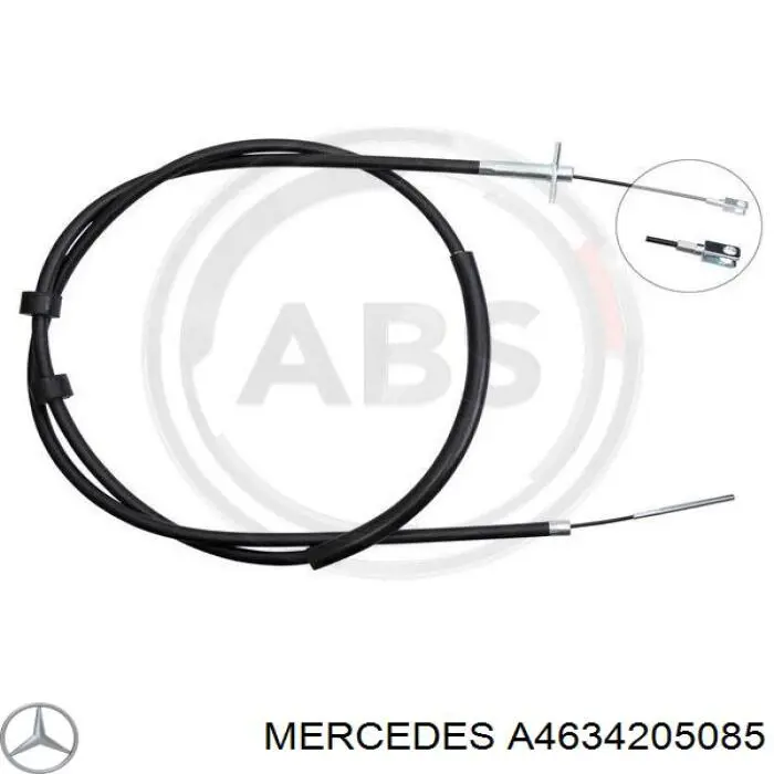 Comprar A4634205085 Mercedes Cable de freno de mano trasero derecho