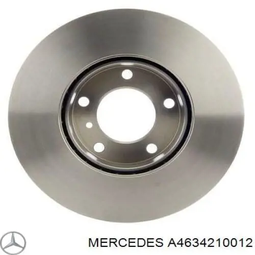 A4634210012 Mercedes freno de disco delantero