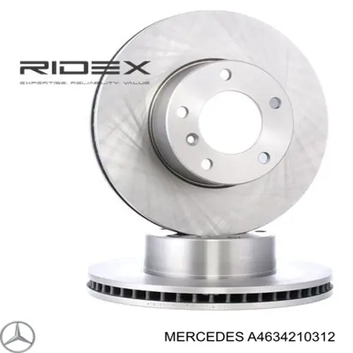 Comprar A4634210312 Mercedes Freno de disco delantero