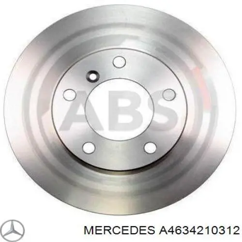 A4634210312 Mercedes freno de disco delantero