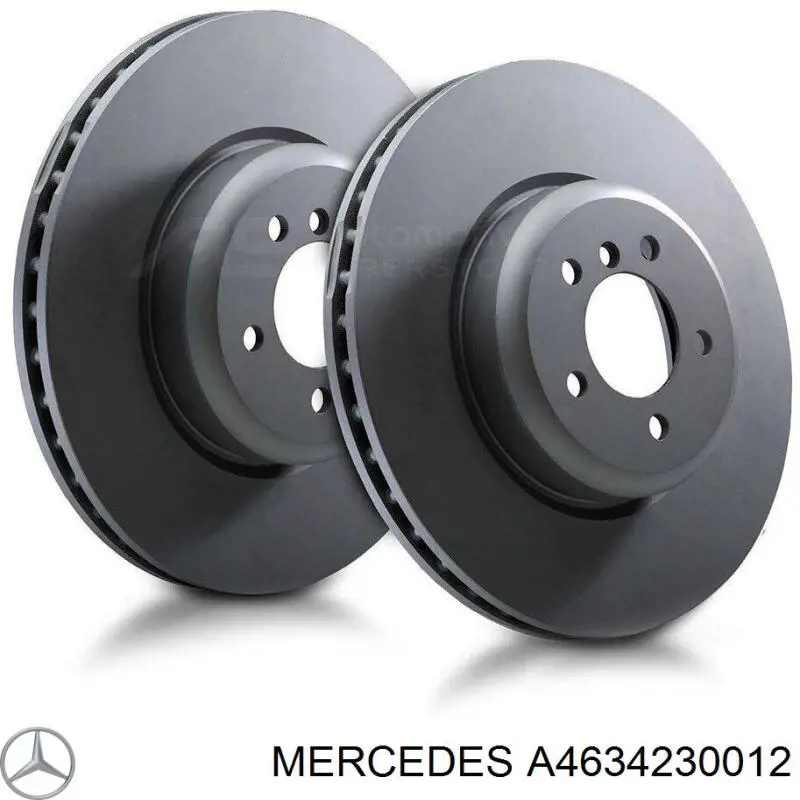 A4634230012 Mercedes disco de freno trasero