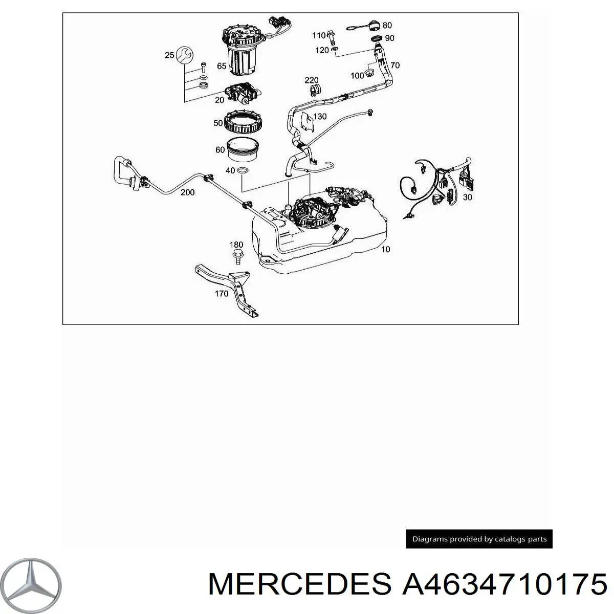 A4634710175 Mercedes Calentador de combustible