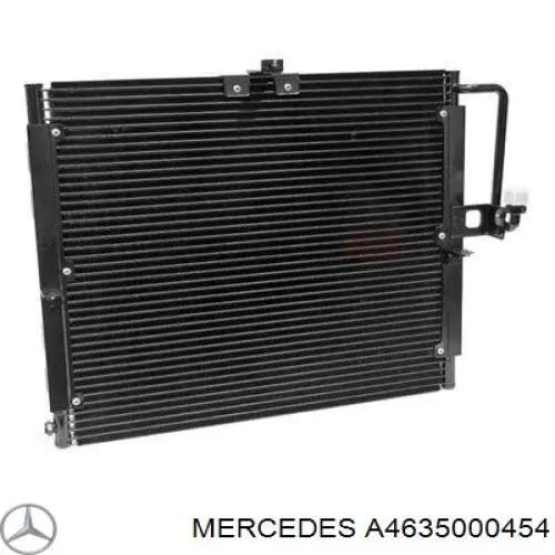 A4635000454 Mercedes condensador aire acondicionado