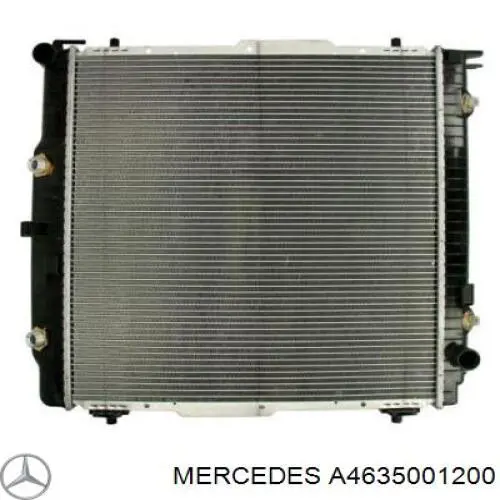 A4635001200 Mercedes radiador refrigeración del motor