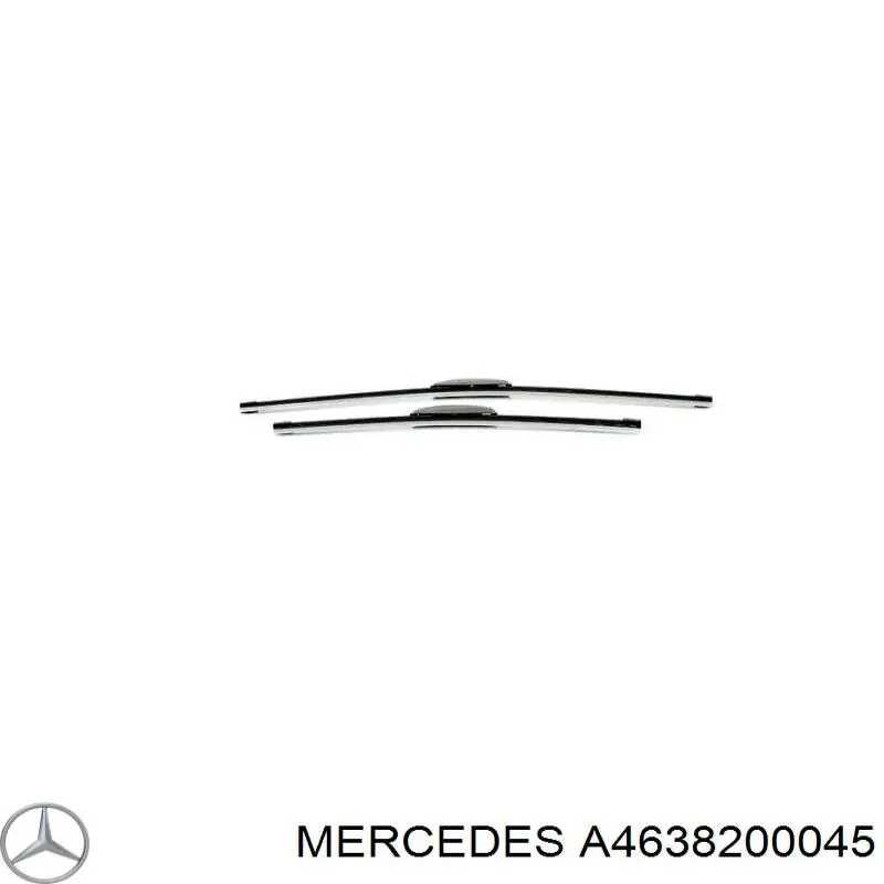Comprar A4638200045 Mercedes Juego de escobillas de luna delantera, 2 piezas