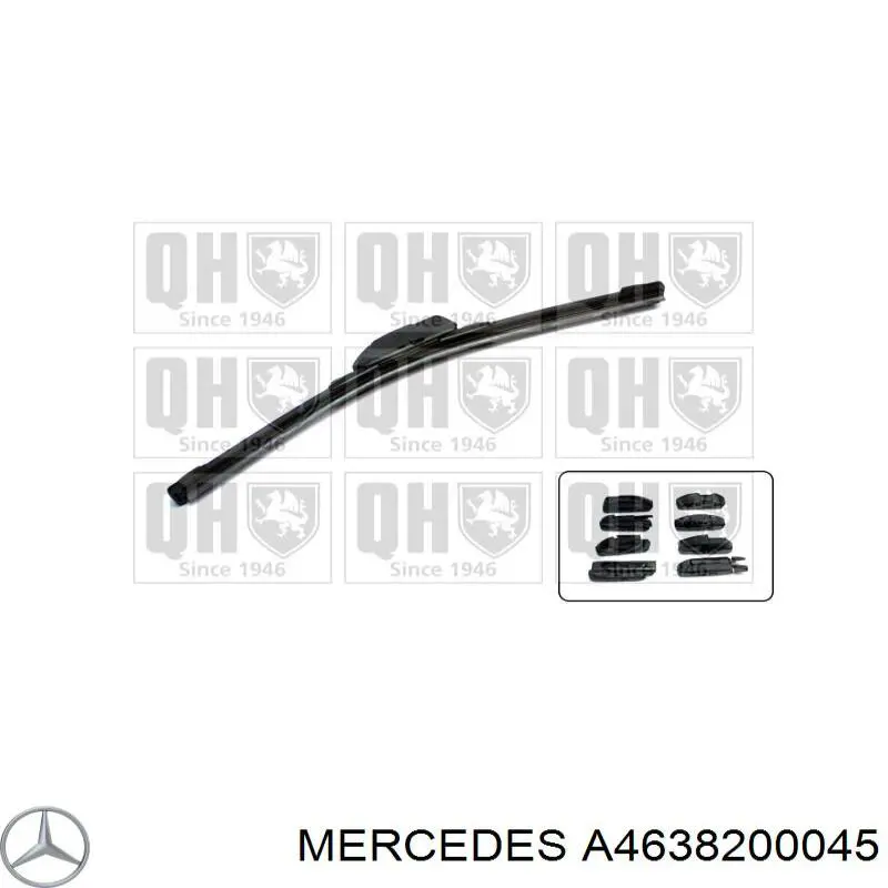 Escobillas delanteras Mercedes A4638200045 precio, desde 10,03 EUR