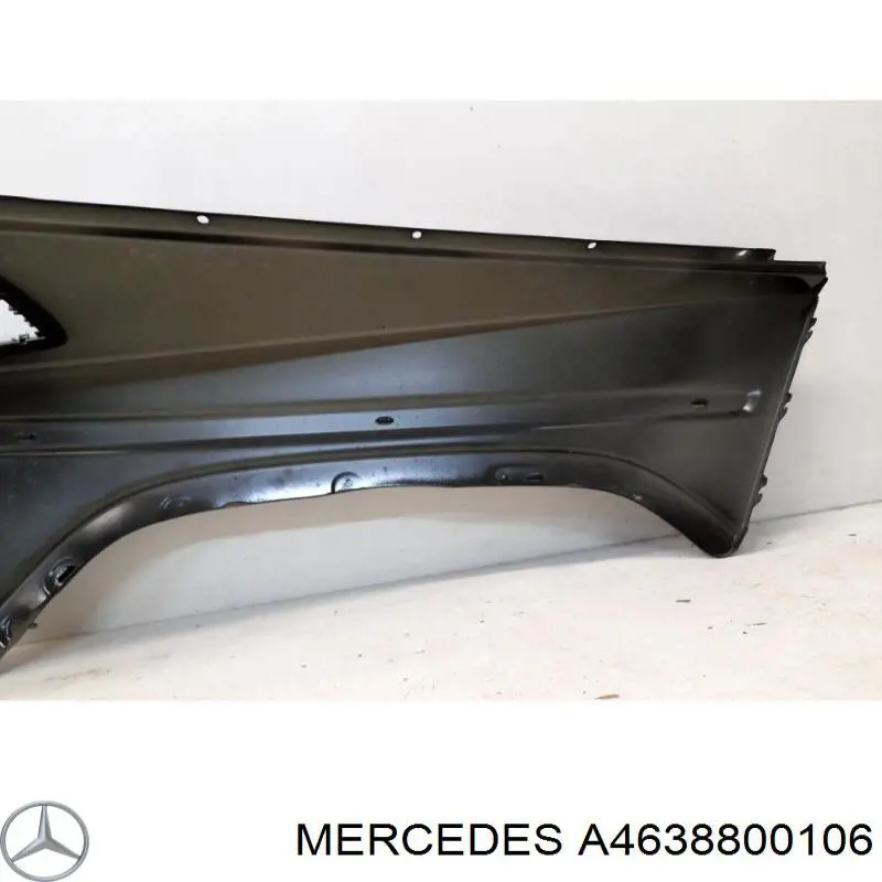 A4638800106 Mercedes guardabarros delantero derecho