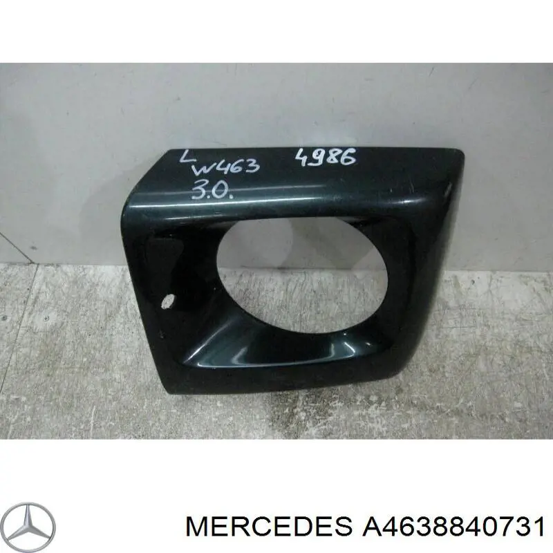 Moldura del faro izquierdo Mercedes A4638840731 precio, desde 248,26 EUR