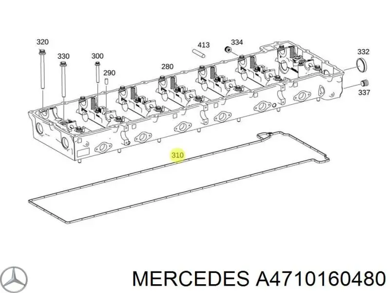 711035300 Victor Reinz Junta inferior de la tapa de válvulas del motor