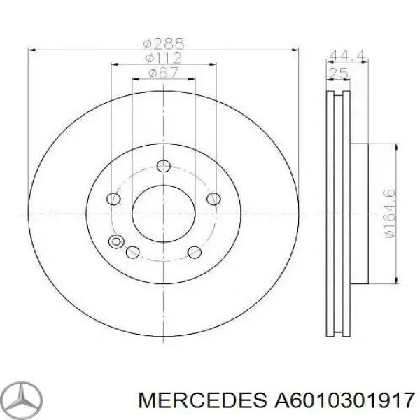 Pistón A6010301917 Mercedes