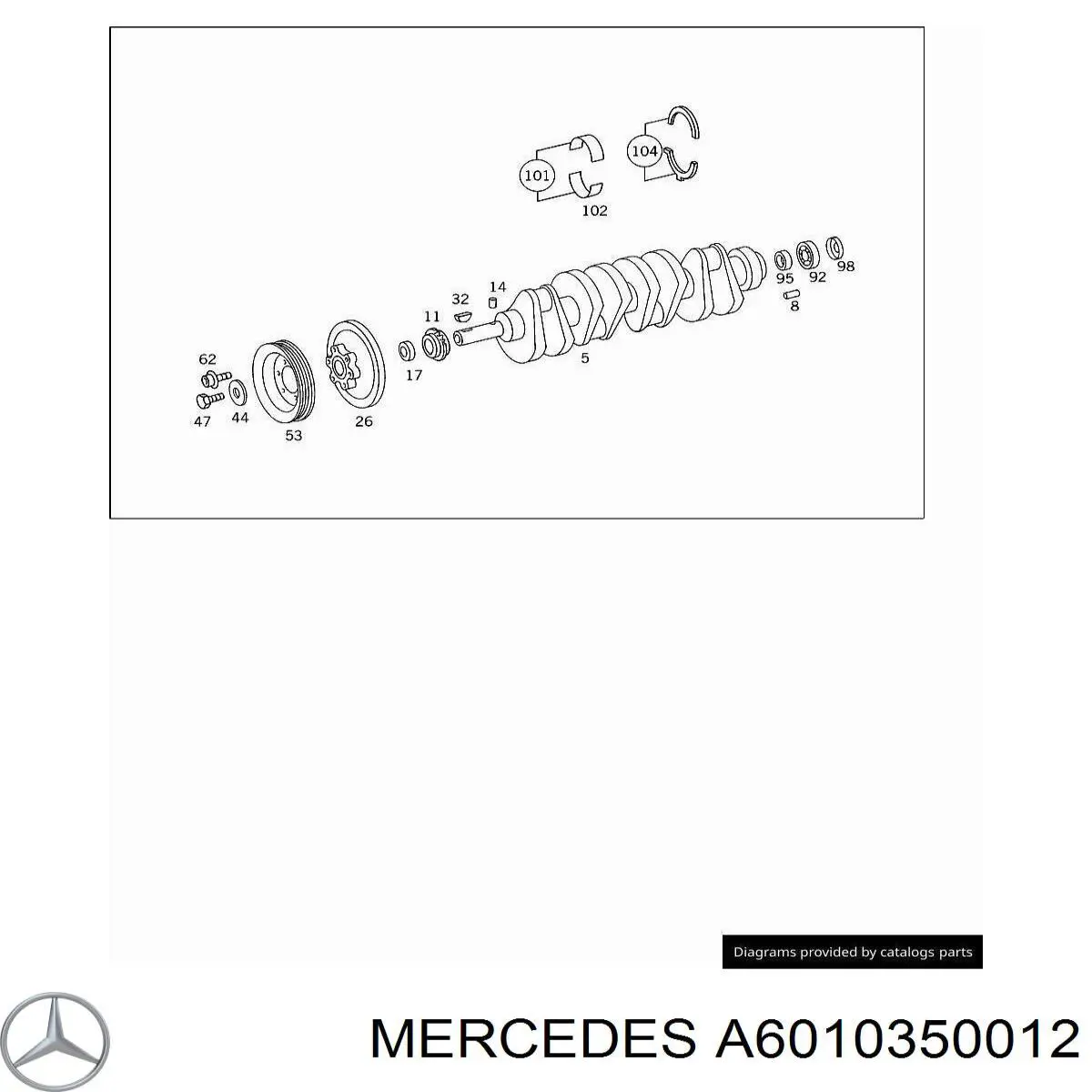 Polea del cigüeñal Mercedes A6010350012 precio, desde 173,48 EUR