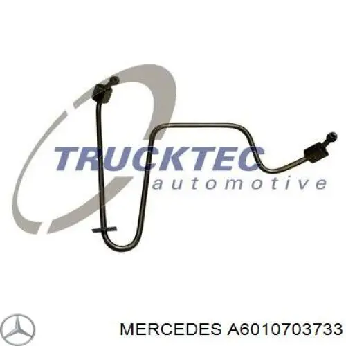 A6010703733 Mercedes tubería alta presión, sistema inyección para cilindro 1